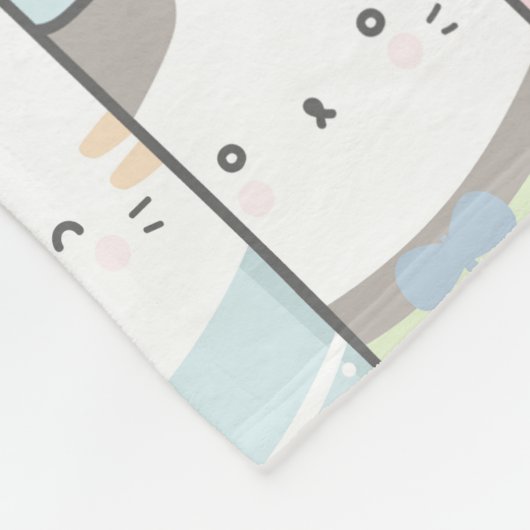 Cute Cats Fleece Blanket (Hoek)