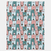 Cute Cats Fleece Blanket (Voorkant)