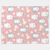 Cute Cats Fleece Blanket (Voorkant (Horizontaal))