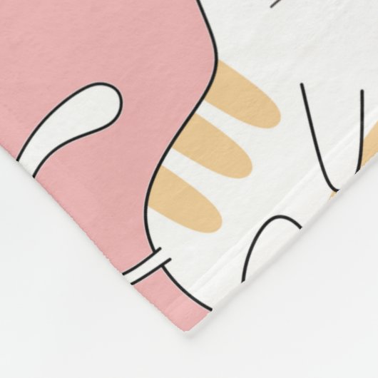 Cute Cats Fleece Blanket (Hoek)