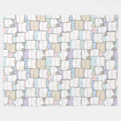 Cute Cats Fleece Blanket Deken (Voorkant (Horizontaal))
