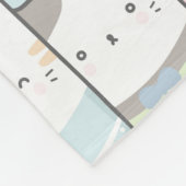 Cute Cats Fleece Blanket Deken (Hoek)