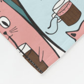 Cute Cats Fleece Blanket Deken (Hoek)