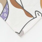 Cute Cats Fleece Blanket Deken (Hoek)