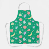 Cute Cats & Fruits Patroon Schort | Leuke Keuken (Voorkant)