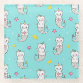 Cute Cats Glass Onderzetter Glazen Onderzetter (Voorkant)