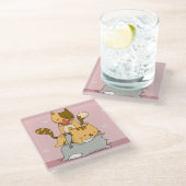 Cute Cats Glass Onderzetter Glazen Onderzetter (Schuin)