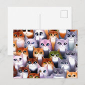 Cute Cats Graphic Briefkaart (Voorkant / Achterkant)