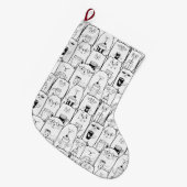 Cute Cats Grote Kerstsok (Voorkant (Hangend))