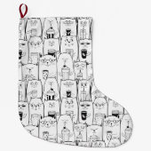 Cute Cats Grote Kerstsok (Voorkant)