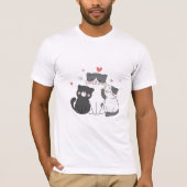 cute cats group | cat lover design | buy now  t-shirt (Voorkant)