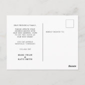 Cute Cats Home Sweet Home Moving Announge Briefkaart (Achterkant)