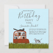 Cute Cats in auto-Baby shower Kaart (Voorkant)