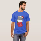 Cute Cats In Christmas Sock For Christmas Cat retr T-shirt (Voorkant volledig)