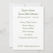 Cute Cats in de Garden Party Kaart (Achterkant)