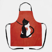 Cute Cats in Love Red Cat Lover Schort (Voorkant)