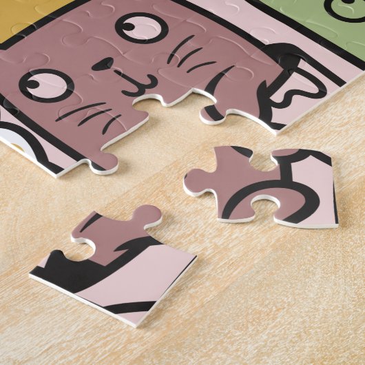 Cute Cats Jigzaag Puzzle Legpuzzel (Zijkant)