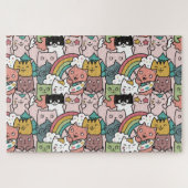 Cute Cats Jigzaag Puzzle Legpuzzel (Horizontaal)