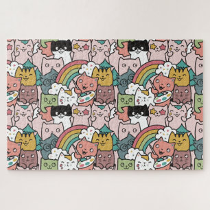 Cute Cats Jigzaag Puzzle Legpuzzel