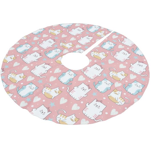 Cute Cats Kerstboom Rok (Gekanteld)
