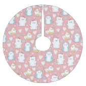 Cute Cats Kerstboom Rok (Voorkant)