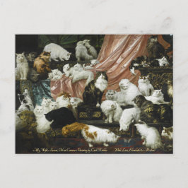 Cute Cats Kittens Fine Art op maat gemaakt Briefkaart