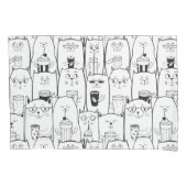 Cute Cats Kussensloop (Voorkant-Links)