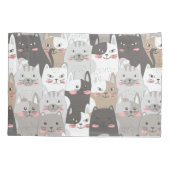 Cute Cats Kussensloop (Achterkant-Links)