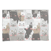 Cute Cats Kussensloop (Voorkant-Rechts)