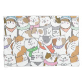 Cute Cats Kussensloop (Voorkant-Rechts)