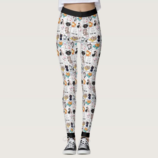 Cute Cats Leggings (Voorkant)