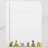 Cute Cats Lined Letterhead (Voorkant / Achterkant)