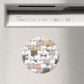 Cute Cats Magneet (Insitu (Vaatwasser))