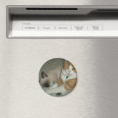 Cute Cats Magneet (Insitu (Vaatwasser))