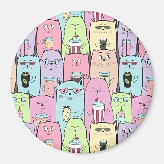 Cute Cats Magneet (Voorkant)