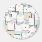 Cute Cats Magneet (Voorkant)