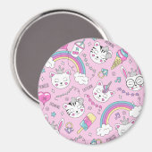 Cute Cats Magneet (Voorkant / Achterkant)