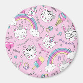 Cute Cats Magneet (Voorkant)