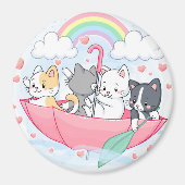 Cute Cats Magneet (Voorkant)