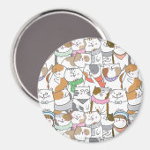 Cute Cats Magneet (Voorkant / Achterkant)