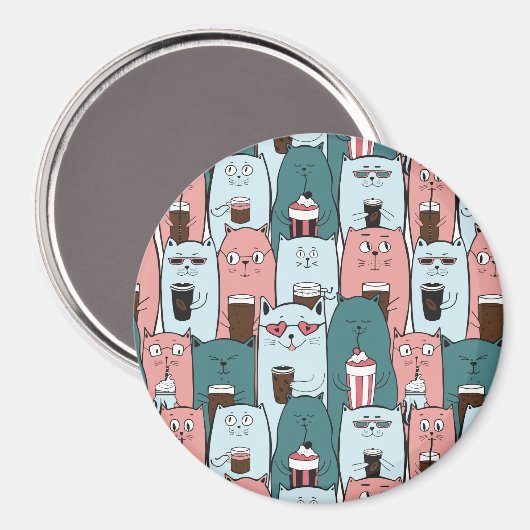 Cute Cats Magneet (Voorkant / Achterkant)