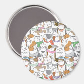 Cute Cats Magnet (Voorkant / Achterkant)