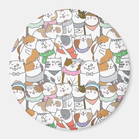 Cute Cats Magnet (Voorkant)
