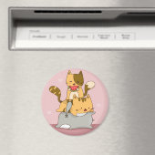 Cute Cats Magnet (Insitu (Vaatwasser))