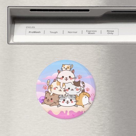 Cute Cats Magnet (Insitu (Vaatwasser))