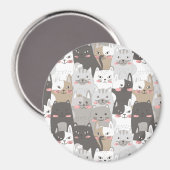 Cute Cats Magnet (Voorkant / Achterkant)