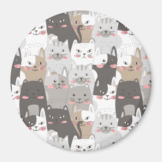 Cute Cats Magnet (Voorkant)
