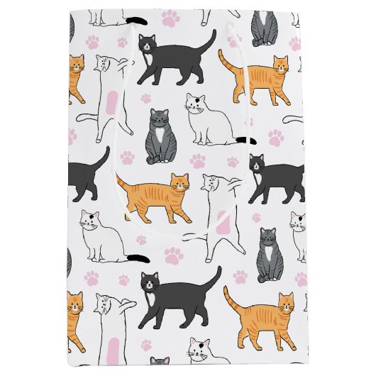 Cute Cats Medium Cadeauzakje (Voorkant)