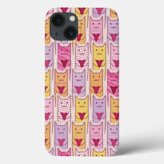 Cute Cats met liefhebbende harten Case-Mate iPhone Case (Achterkant)