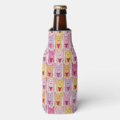 Cute Cats met liefhebbende harten Flesjeskoeler (Fles Voorkant)